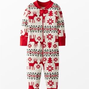 Hanna Andersson 18-24m Christmas PJ footless sleeper in Dear Deer reindeer print